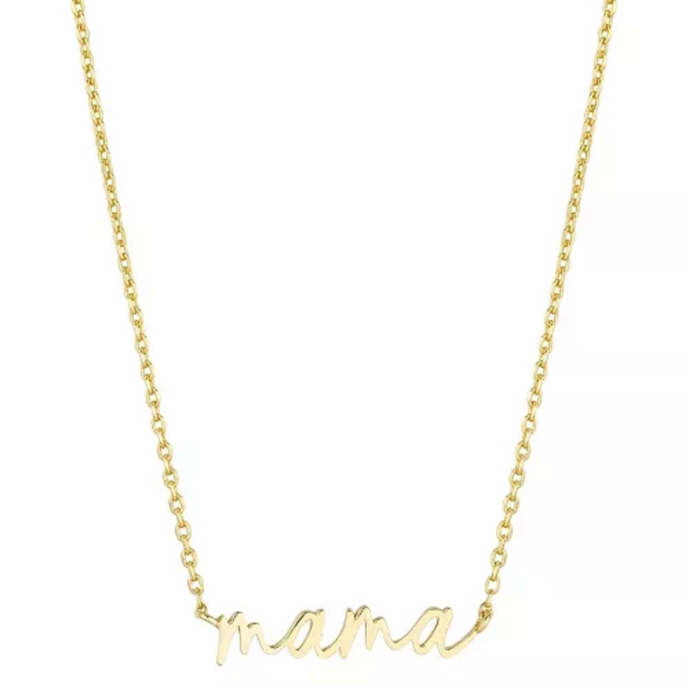 NWT - Unwritten Gold Flash Plated 'Mama' Necklace